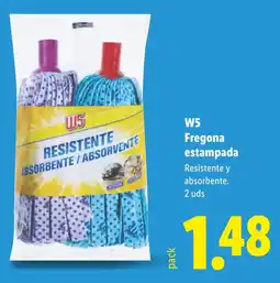 Lidl W5 fregona estampada oferta