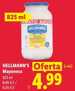 Lidl Hellmann's mayonesa oferta