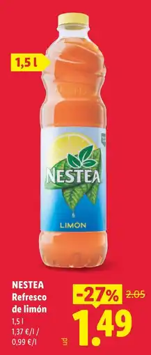 Lidl Nestea refresco de limón oferta