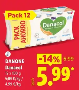 Lidl Danone Danacol oferta