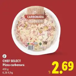 Lidl Chef Select pizza carbonara oferta