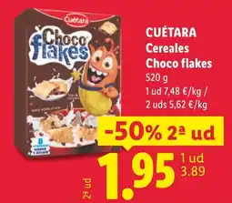 Lidl Cuétara Cereales Choco flakes oferta