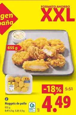 Lidl Nuggets de pollo oferta