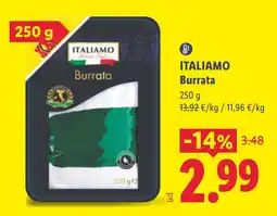 Lidl Italiamo burrata oferta