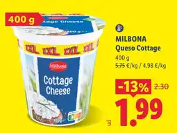 Lidl Milbona Queso Cottage oferta
