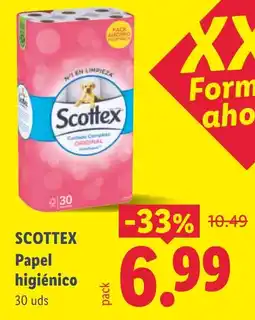 Lidl Scottex papel higiénico oferta