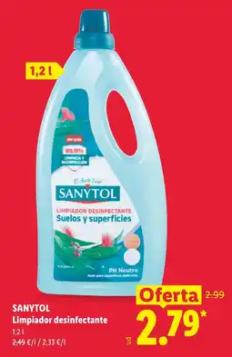 Lidl Sanytol limpiador desinfectante oferta