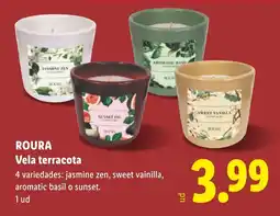 Lidl Roura vela terracota oferta