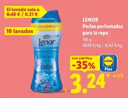 Lidl Lenor perlas perfumadas para la ropa oferta