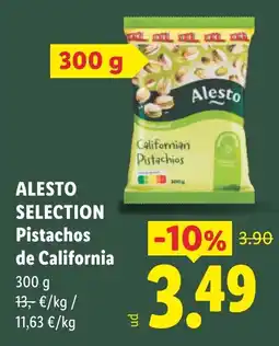 Lidl Alesto selection pistachos de california oferta