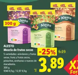 Lidl Alesto mezcla de frutos secos oferta