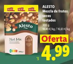 Lidl Alesto mezcla de frutos secos tostados oferta