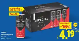 Lidl Argus cerveza especial oferta