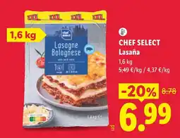 Lidl Chef Select Lasaña oferta