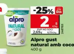 Dia Alpro gust natural amb coco oferta
