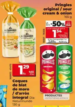 Dia Pringles original / sour cream & onion oferta