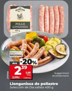 Dia Selección de Dia llonganissa de pollastre oferta