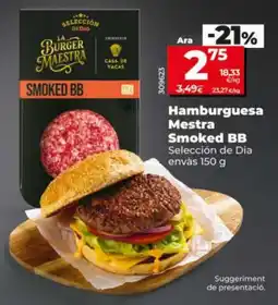 Dia La burger mestra smoked bb oferta