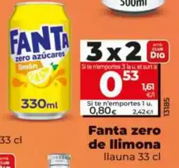 Dia Fanta zero de llimona oferta