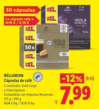 Bellarom cápsulas de café