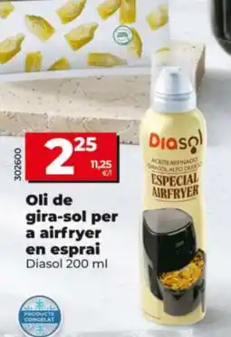 Dia Diasol oli de gira-sol per a airfryer en esprai oferta