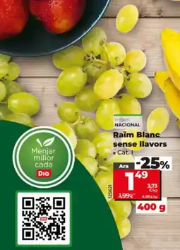 Dia Raïm Blanc sense llavors oferta