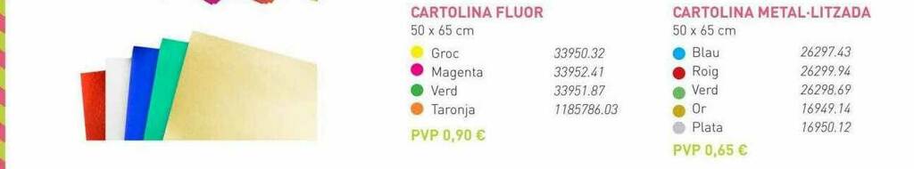 Abacus Cartolina Fluor Cartolina Metal-litzada oferta