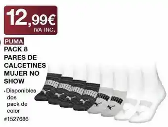 Costco Puma Pack 8 Pares De Calcetines Mujer No Show oferta