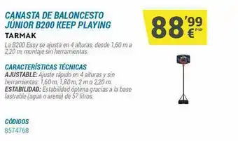 Decathlon Canasta De Baloncesto Junior B200 Keep Playing Tarmak oferta