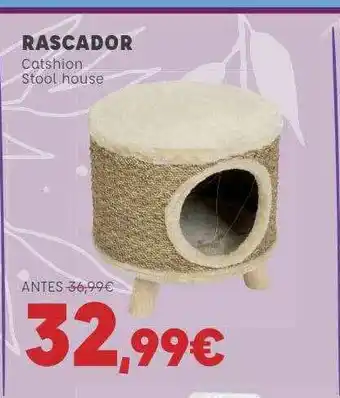 Kiwoko Rescador Catshion Stool House oferta