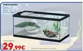 Kiwoko Tortuguera Kiwoko Start 40 Tortum Blaca O Negra oferta