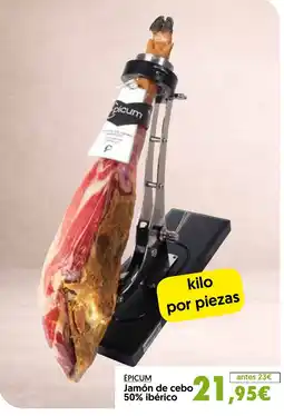 Hiper Usera Épicum jamón de cebo 50% ibérico oferta