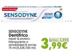 Hiper Usera Sensodyne dentífrico repair & protect, blanqueante o sensibilidad & encías oferta