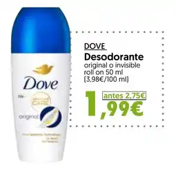 Hiper Usera Dove Desodorante original o invisible oferta