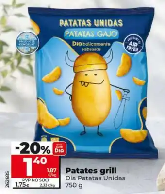 Dia patatas unidas Patates grill