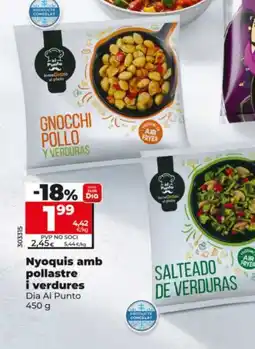 Maxi Dia Dia Al Punto Nyoquis amb pollastre oferta
