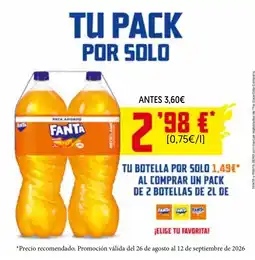 Hiper Usera Fanta pack ahorro oferta
