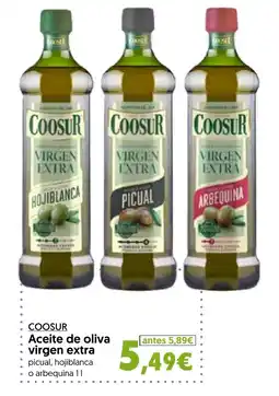 Hiper Usera Coosur aceite de oliva virgen extra oferta