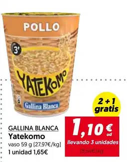 Hiper Usera Gallina Blanca Yatekomo oferta
