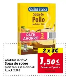 Hiper Usera Gallina Blanca sopa de sobre oferta