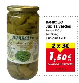 Hiper Usera Bamboleo judías verdes oferta