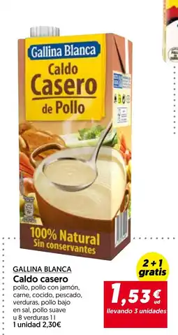 Hiper Usera Gallina Blanca caldo casero de pollo oferta