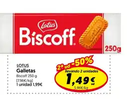 Hiper Usera Lotus galletas biscott oferta