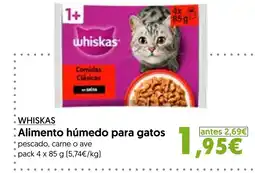Hiper Usera Whiskas Alimento húmedo para gatos oferta