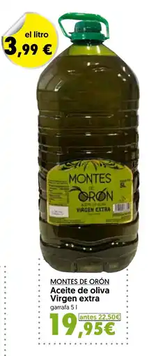 Hiper Usera Montes de orón aceite de oliva virgen extra oferta