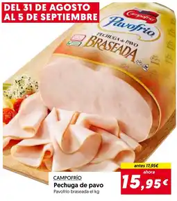 Hiper Usera Campo Frío pechuga de pavo oferta
