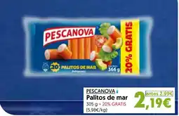 Hiper Usera Pescanova palitos de mar oferta