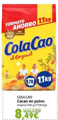 Hiper Usera Cola Cao Cacao en polvo oferta