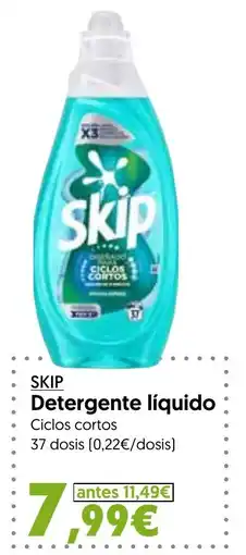 Hiper Usera Skip detergente líquido oferta