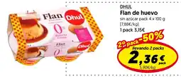 Hiper Usera Dhul flan de huevo oferta
